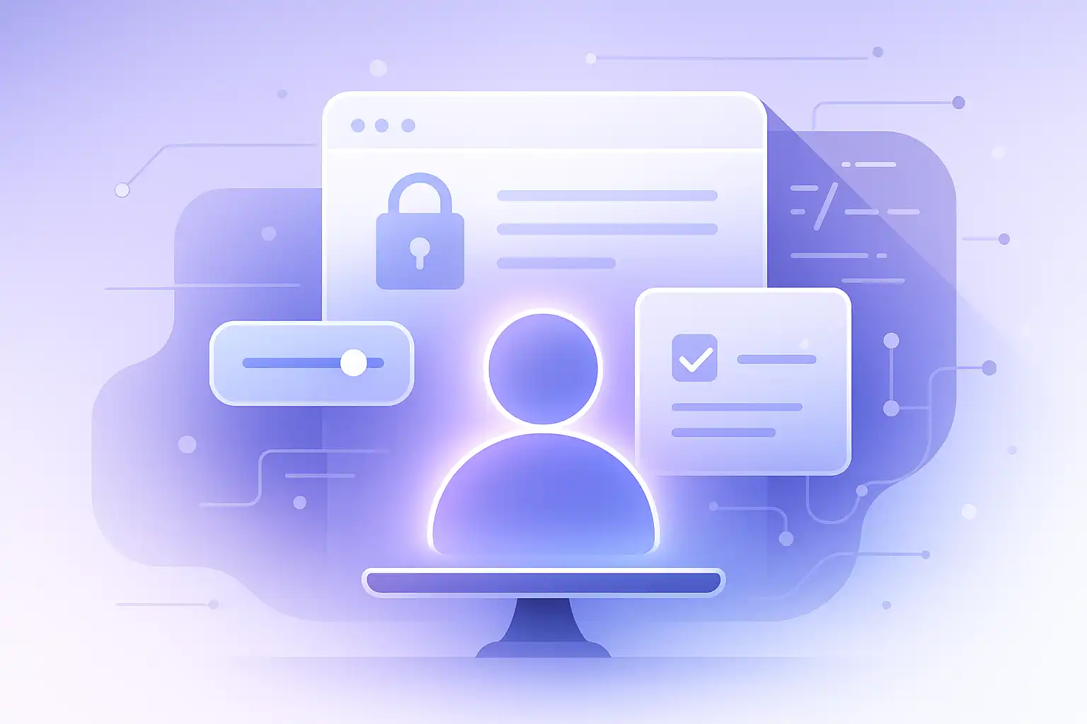 Symbolbild für UX-Trends 2025: Nutzererwartungen, Datenschutz und technische Entwicklungen im Zusammenspiel