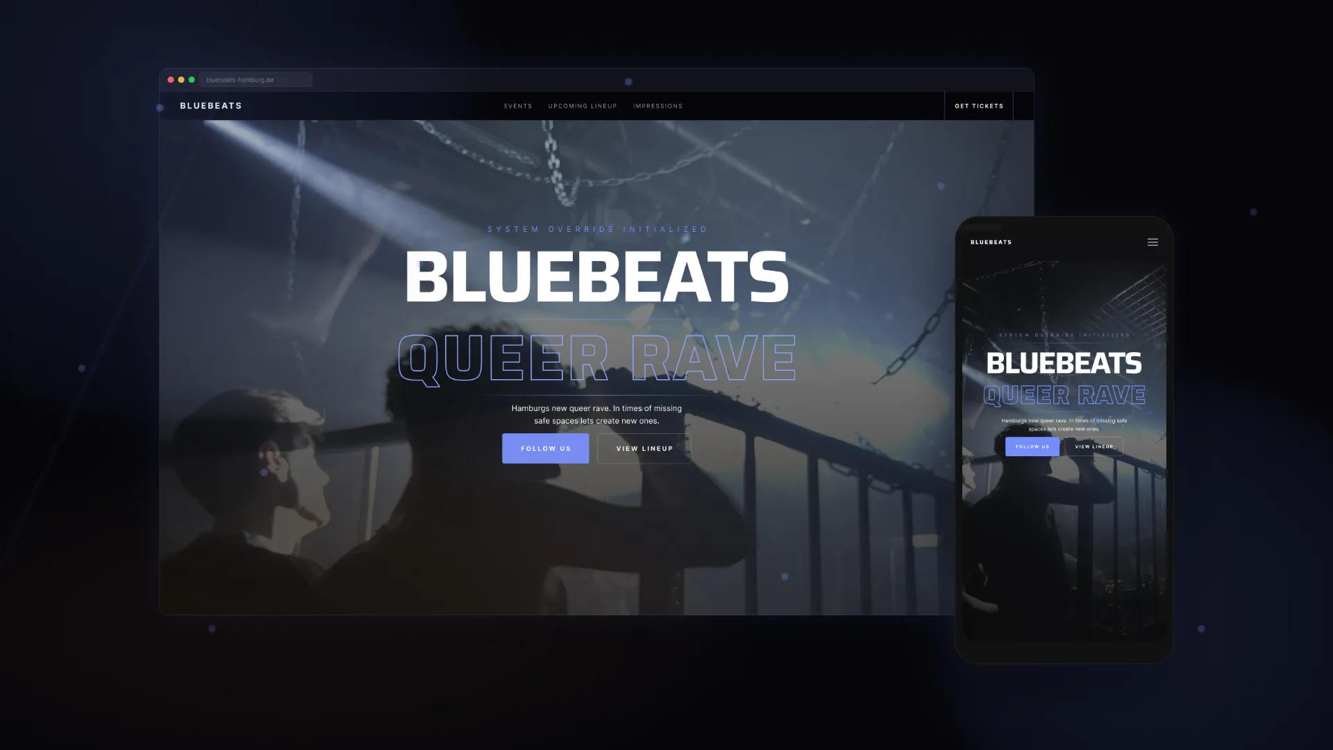 Bluebeats Hamburg – Event Website Design
