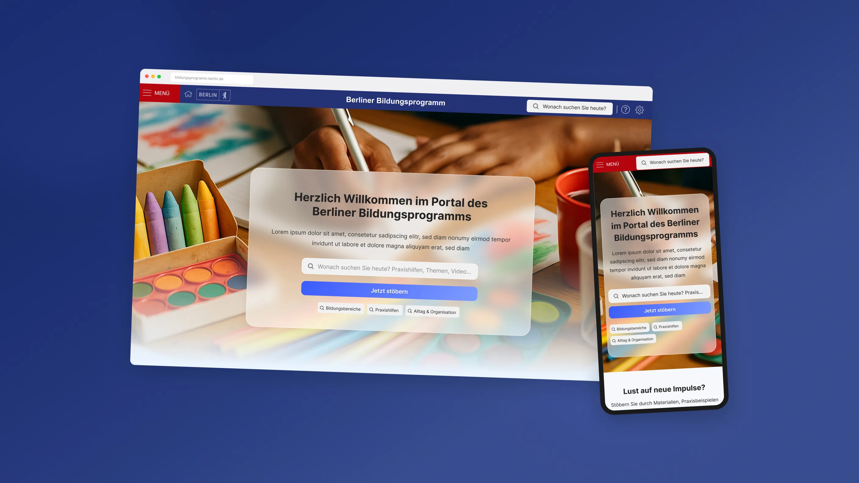 Berliner Bildungsprogramm goes digital – Berliner Senatsverwaltung für Bildung, Jugend und Familie