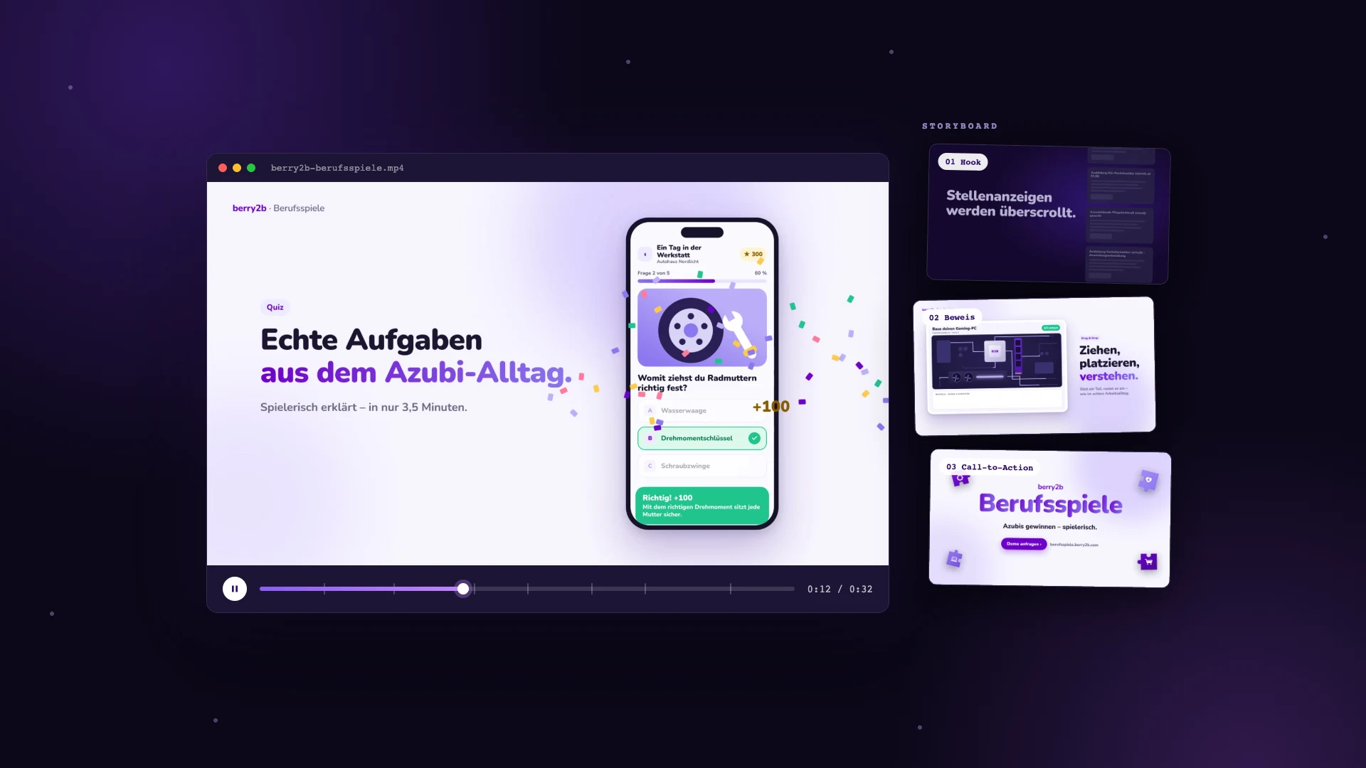 berry2b Berufsspiele – Produktvideo in Motion Design – berry2b GmbH